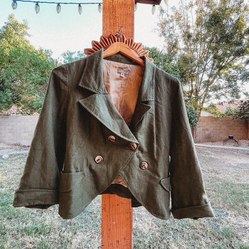 HYBRID GREEN-OLIVE BLAZER JACKET SZ M